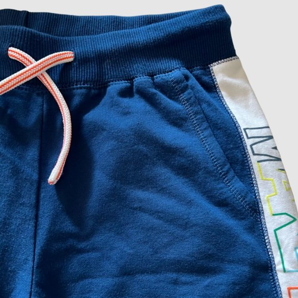 United Colors of Benetton Bermuda Cotton Shorts Blue & White, NWOT- 8-9 year old - Picture 3 of 6